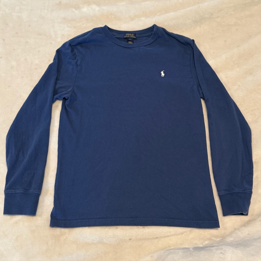 Polo by Ralph Lauren Men's Classic Navy Long Sleeve Tee